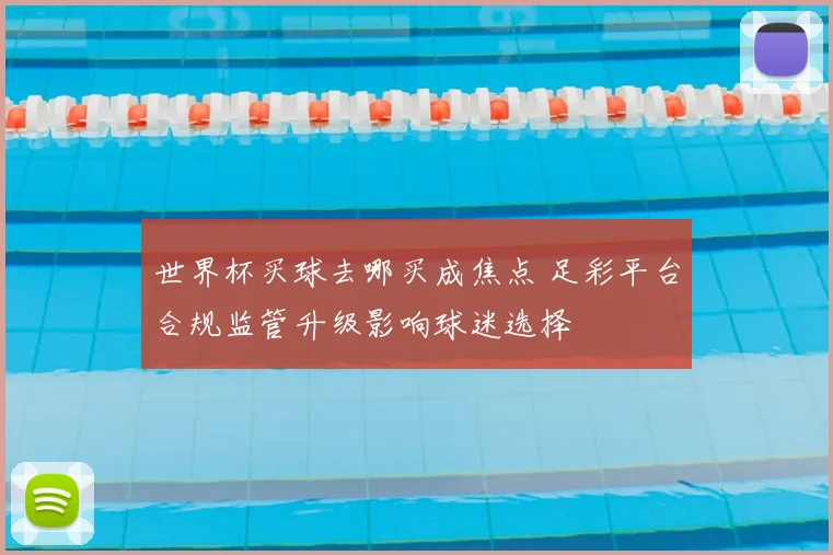 世界杯买球去哪买成焦点 足彩平台合规监管升级影响球迷选择